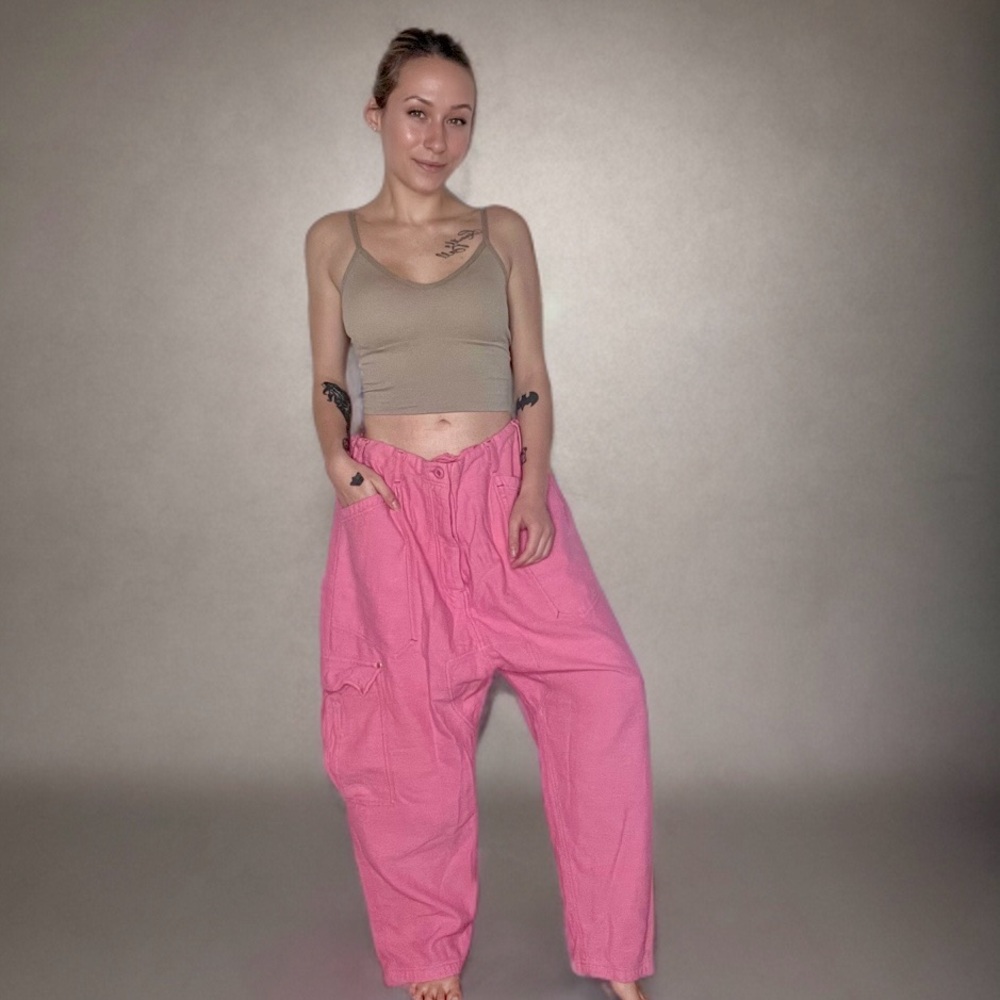 NWT Pink Free People Harem Pants